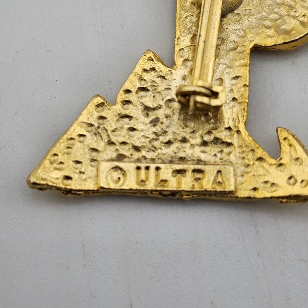 Vintage Ultra Cactus Desert Brooch Gold Tone - Picture 3 of 4